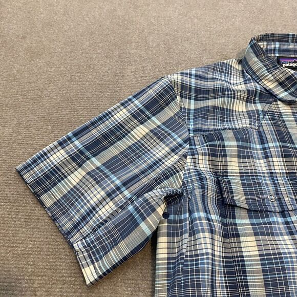Patagonia Shirt Mens Small‎ Plaid Snap Front Plaid Lightweight Vented Outdoors - Picture 6 of 13